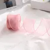 Flor de Cinta de Hilo de Borde Liso de 6 cm Paquete de Serpentina para Empaque de Regalo Lazo DIY Cinta para Pastel Hecha a Mano
