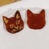 Criativo colorido bonito ouro rosa gato mi cabeça acessórios acrílicos diy brincos artesanais cocar material atacado