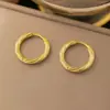 Brincos Zeming de Aço Inoxidável para Mulheres, Banhados a Ouro Vintage, Luxo Leve, Design de Alto Padrão, Joias de Nicho Atacado
