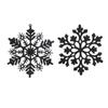 Amazon 10cm Copo de Nieve Decoraciones Navideñas Plástico Espolvoreado Suministros para Decoración de Árbol de Navidad Colgante Cristal
