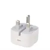 Adequado para Carregador Apple Carregador Padrão Britânico 20W Carga Rápida Adaptador de Cabeça de Carregamento Rápido Padrão Europeu Iphon Carregamento Rápido