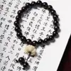 Pulseiras de Sândalo Roxo e Ébano Preto com Contas de Buxo Esculpidas em Lótus, Joias Unissex para Homens e Mulheres, Atacado e Dropshipping