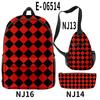 3D Transfronterizo Amazon Animación Gracias Guapo Mochila Escolar Mochila Bolso Cruzado Estuche para Lápices Juego de Tres Piezas Estampado