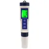 Medidor de Salinidade da Qualidade da Água Ph/Tds/Ec/Salinidade/Temperatura da Água Alta Precisão Aquicultura Tanque de Peixes Caneta de Detecção Multifuncional