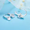 Pendientes Huecos Dobles de Mariposa de Lujo Ligero Francés Diseño de Nicho Exquisitos Versátiles Joyería para Orejas Elegante de Moda