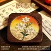 Patrón DIY Dunguang para el Año del Caballo, Kit de Materiales para Posavasos de Pintura Esmaltada, Regalo Hecho a Mano de Cloisonné Patrimonio Cultural Inmaterial