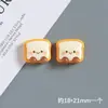 Dibujos Animados Lindo Pastel Tostada Postre Hecho a Mano DIY Pegamento de Crema Funda para Teléfono Móvil Joyería Accesorios de Resina Material