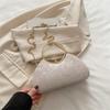 Bolsa de Design de Nicho Francês Feminina 2025 Nova Moda Bolsa Transversal de Corrente Bolsa de Mão Carregando à Mão Saída Bolsa Quadrada