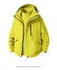 Chaquetas de trabajo tres en uno personalizables para otoño e invierno con impresión de logotipo, chaquetas de trabajo a prueba de viento e impermeables, disponibles para abastecimiento transfronterizo