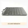 Esterilla Drenante Inclinada para Encimera de Fregadero de Cocina, Tazón y Plato, Esterilla de Control de Agua Antideslizante Resistente a Altas Temperaturas Enrollable, Esterilla de Almacenamiento para Escurridor de Lavavajillas