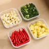 Caixa de armazenamento de carne congelada de geladeira caixa de armazenamento classificação de alimentos não mistura sabores vedada caixa de conservação fresca caixa congelada caixa de armazenamento de acampamento