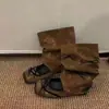 Botas para Mujer Dulces y Frescas Modelo Nuevo 2026 con Aumento Interno de Altura, Zapatos de Ballet Desmontables de Doble Uso, Botas de Plataforma con Lazo Maillard