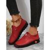 Zapatos cruzados nuevos para mujer de talla grande, suela blanda, para madre, zapatos planos de primavera y verano, zapatos casuales, venta al por mayor cruzada de talla grande