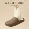 Pantuflas de Algodón Impermeables para Hombres y Mujeres en Otoño e Invierno Nuevas para el Hogar Suaves en la Suela Antideslizantes Cálidas de Algodón al por Mayor para Parejas para Usar Afuera