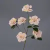 Seis Cabeças 8cm Rosa Salão de Casamento Corredor Arranjo de Flores Decoração Flor de Seda Casa Hotel Conjunto Flor Artificial Fabricante Atacado