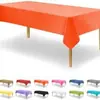 Mantel de plástico redondo desechable de color sólido para mesa para fiestas, bodas, actividades interiores y exteriores, Amazon transfronterizo