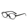 Gafas de sol versátiles con montura ovalada retro transfronteriza, lentes lisos estilo nerd, nuevas gafas de sol de moda estilo coreano