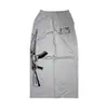 Verano Y2K Nuevo Estilo Callejero Bordado Transfronterizo Europeo y Americano Pantalones Deportivos Plegables para Pareja INS Color Sólido Cintura con Cordón Pantalones Versátiles de Moda