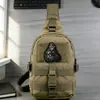 Parches bordados con temática de fitness, parche táctico de moral con patrón de calavera de animal levantando pesas, parche de decoración para ropa