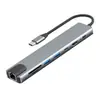 Estación de acoplamiento 8 en 1 transfronteriza, cable USB-C a HDTV, duplicación de pantalla de alta definición 4K, adaptador de computadora, concentrador Tipo-C