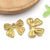 Kit de Materiales para Joyería DIY Colgante de Acero Inoxidable Dorado con Lazo Estilo Lujo de Nicho - Collar Pendientes Pulsera