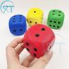 Dados Suaves Sólidos de 6.0 cm de Venta Caliente Transfronteriza con Esquinas Redondeadas, Dados Grandes, Bolas de Esponja de Espuma de PU, Artículos Promocionales
