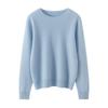Suéter de Cachemira de Montaña 100% Cuello Redondo para Mujer Primera Línea Listo Tejido Base Cálido Suave Ceroso Holgado Jersey Suéter Interior