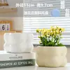 Gran Maceta de Cerámica para Escritorio en Liquidación con Plato para Balcón de Casa, Plantas Verdes, Potos, Orquídeas y Suculentas