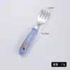 Aço inoxidável 304 Talheres infantis colher de desenho animado criativa colher para bebê comer suplemento alimentar conjunto de garfo e colher presente combinação