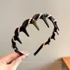 Tiara de Dentes de Luxo de Alta Qualidade Estilo Francês para Mulheres, Adequada para Uso Diário e Lavar o Rosto, Acessório de Cabelo com Coroa Alta