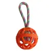 Pelota Hueca de Goma TPR para Masticar Perro Gato, Pelota Navideña con Campana, Juguete Pelota para Mascotas que Libera Premios