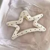 Pinza para el pelo de lunares en la nuca, Pinza de tiburón exquisita de alta gama, Pinza grande dulce para el pelo para niñas, Pinza grande para el pelo grueso, Accesorio para el pelo