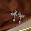 Pendientes de Botón de Lujo de Estilo Francés Vintage, Elegantes y Versátiles, Chapados en Plata con Diseño Elaborado, Pendientes de Declaración Hechos de Fábrica