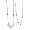 Collar de cuentas Xiaomi coloridas apiladas para mujer, estilo bohemio étnico, cadena de clavícula, elegante y distintivo.
