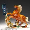 Adornos de Caballo de Cerámica Tang Sancai Joyería Estante Bogu Adornos para Sala de Estar Oficina Regalo Selección de Regalo de Cumpleaños