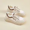 Zapatos de Verano para Mujer, Tenis Blancos de Malla, Nuevo Estilo Coreano Ins Transpirables con Plataforma, Tenis Deportivos Casuales para Estudiantes Mujeres, Zapatos de Moda