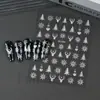 Beleza Completa Transfronteiriça Novos Adesivos de Nail Art de Natal Ins Adesivos Dourados de Flocos de Neve de Natal para Unhas