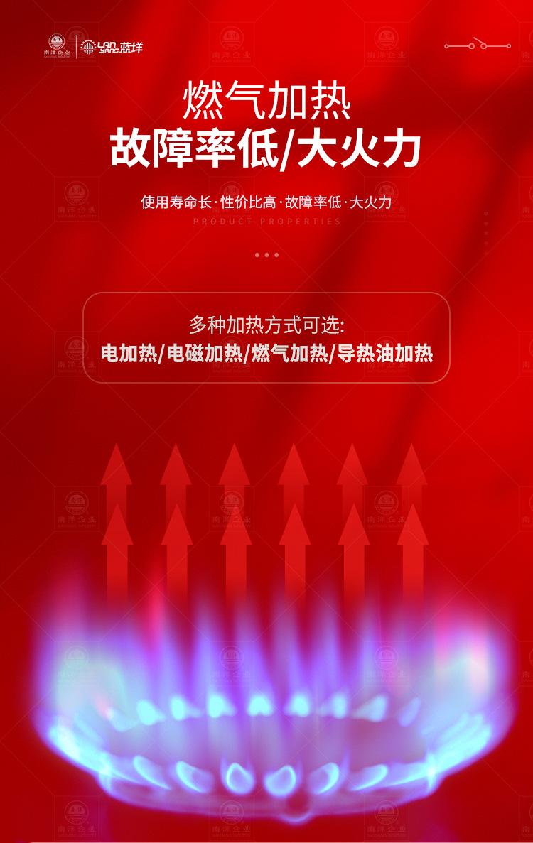 南洋夹层锅——行星燃气4爪自动提升炒