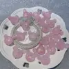 [Serie Rosa Fuego] Joyería Hecha a Mano Luminosa de Luciérnaga DIY - Flor de Resina