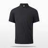 Camisa Polo Masculina de Manga Curta, Tecido Waffle de Verão, Sem Costura, Prensada com Adesivo, Amiga da Pele, Alta Elasticidade, Slim Fit, Camiseta Business Casual