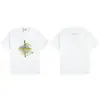 Camiseta Pesada Stone 260g com Estampa de Bússola com Logo, Caimento Solto, Estilo Tendência para Casal, Manga Curta, Unissex