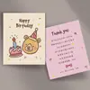 Celebración de los 100 Días del Bebé, Celebración del Mes Completo, Tarjeta de Bendición para Banquete Festivo del Primer Cumpleaños, Tarjeta de Invitación Personalizada para Fiesta de Cumpleaños, Tarjeta Pequeña Conmemorativa