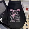 Venta Directa de Fábrica de Marca China de Moda Estilo Americano High Street Sudadera con Capucha Estampado de Araña para Hombres y Mujeres, Estilo Perezoso de Otoño e Invierno Chaqueta Holgada