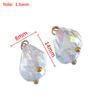 Linterna Colgante de Vidrio Colgante de Mariposa Gota de Agua Colgante Transparente Colgante Pequeño Tocado Antiguo DIY Colgante de Borla