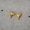 Pendientes pequeños y sencillos de plata 925 con diseño de estilo japonés y coreano que combinan con todo, modernos y distintivos para mujer.