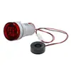 Luz indicadora redonda al por mayor VA amperímetro voltímetro 2 en 1 luz de señal 22 mm Mini pantalla LED