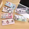 Liquidación - Estuche de Lápices de Monstruo Estilo Japonés de Dibujos Animados, Materiales de Estudio para Estudiantes, Caja de Lápices Grande de PU con Impresión Completa por Ambos Lados