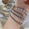 Pulsera de perlas Shijia de luz fuerte Zhengyuan Plata de ley s925 para mujer exquisita para combinar con todo estilo diseño de nicho mismo estilo de bloguera de moda