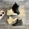 Botas de Lluvia de Moda Japonesa Botas de Lluvia de Caña Corta para Mujer Botas de Agua Calientes de Terciopelo Zapatos de Agua de Caña Baja Botas de Agua Antideslizantes Zapatos para Lavar el Coche Cocina