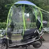 Toldo para Veículo Elétrico com Cortina Lateral Totalmente Fechada Guarda-Sol para Veículo a Bateria Guarda-Sol para Bicicleta Motorizada Guarda-Chuva para Chuva Guarda-Sol para Triciclo Guarda-Sol para Motocicleta